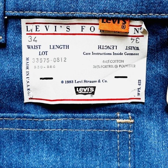 RARE! Levi's Men's Vintage Jean Shorts 1983 Oympics sz 34 Y2K Retro - Picture 8 of 10